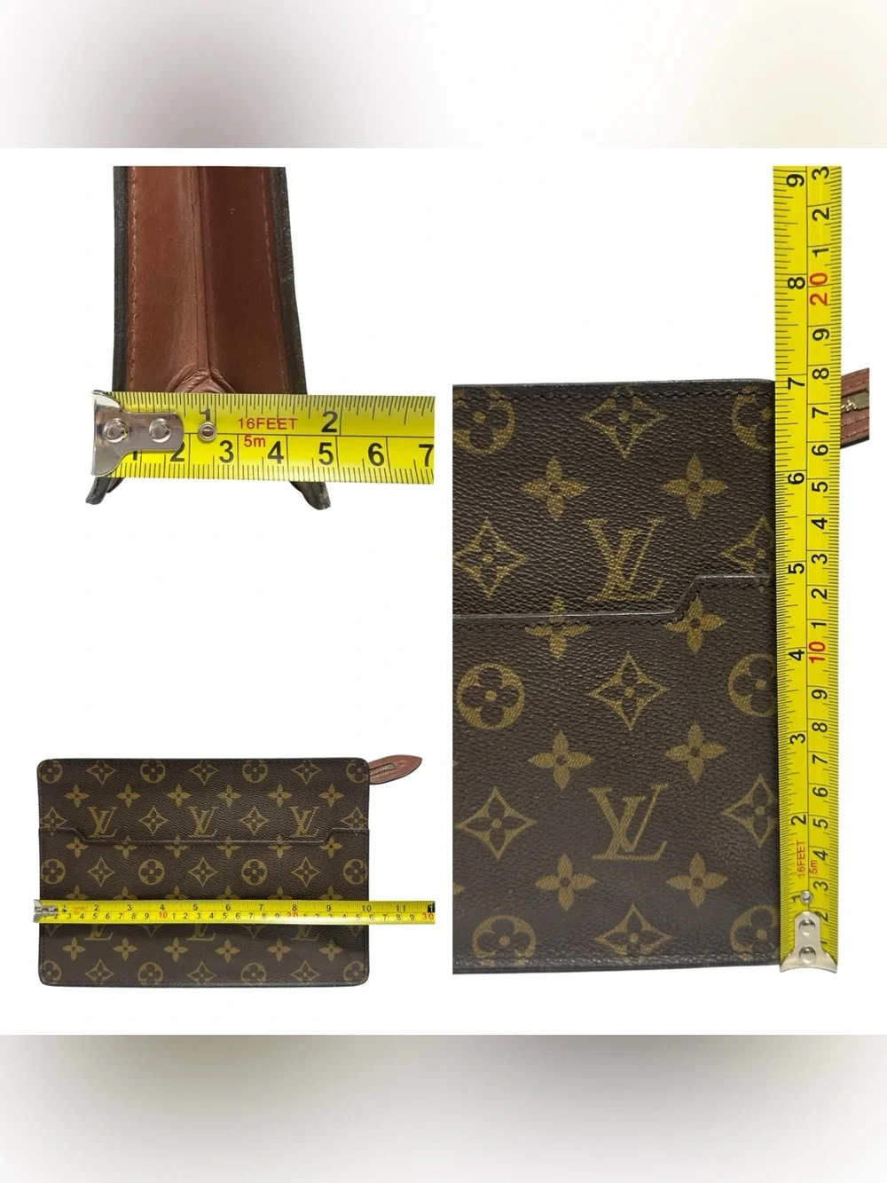 Louis Vuitton 1989 Monogram Leather Vintage Pochette Homme Clutch Bag